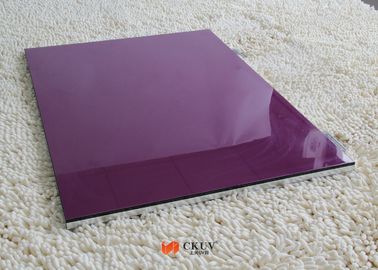 อนามัยสิ่งแวดล้อมสีม่วง UV เคลือบคณะกรรมการ MDF สำหรับร้านตู้โชว์